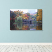 Boston Public Gardens Canvasprint Canvas Afdruk (Insitu (Houten vloer))