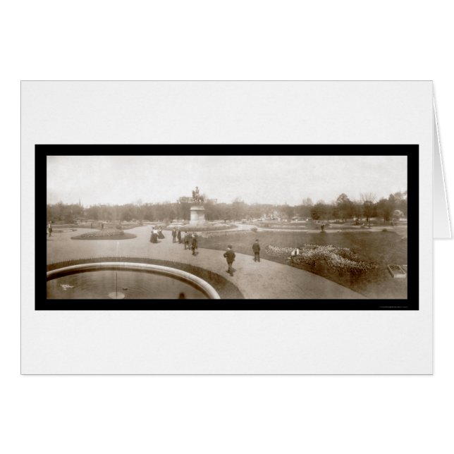 Boston Public Gardens Foto 1904 (Voorkant Horizontaal)