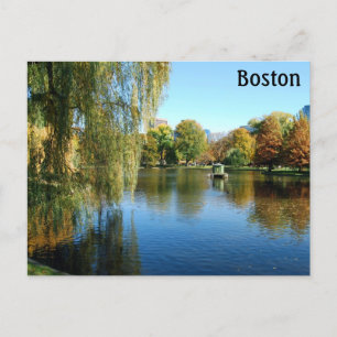 Boston Public Gardens, Massachusetts Briefkaart
