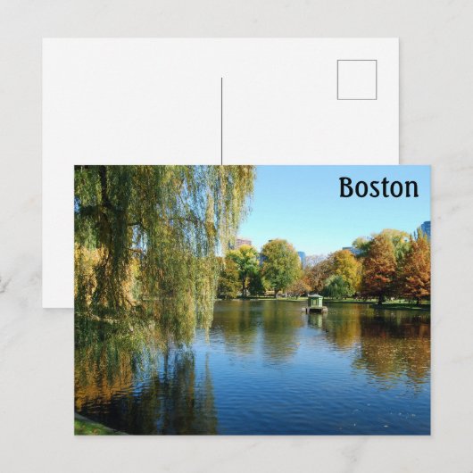 Boston Public Gardens, Massachusetts Briefkaart (Voorkant / Achterkant)