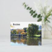 Boston Public Gardens, Massachusetts Briefkaart (Staand voorkant)