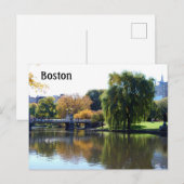 Boston Public Gardens, Massachusetts Briefkaart (Voorkant / Achterkant)