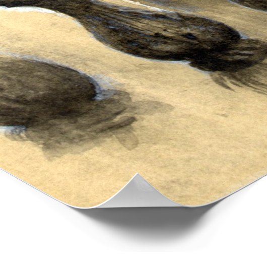 Boston Public Library Bates Hall 1896 Poster (Hoek)