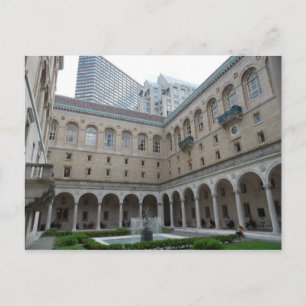Boston Public Library Briefkaart