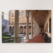Boston Public Library Courtyard Foto Puzzle Legpuzzel (Horizontaal)