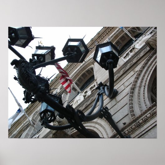 Boston Public Library Lamps Poster (Voorkant)