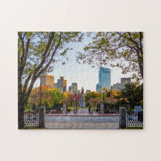 Boston Puzzle - Boston Public Garden Legpuzzel (Horizontaal)