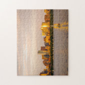 Boston Puzzle - Boston Skyline op Sunset Legpuzzel (Verticaal)