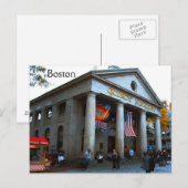 Boston Quincy Market Briefkaart (Voorkant / Achterkant)