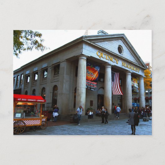 Boston Quincy Market Briefkaart (Voorkant)