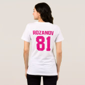 Boston Raiders Hockey Ilya Rozanov 81 Tri-Blend Shirt (Achterkant volledig)