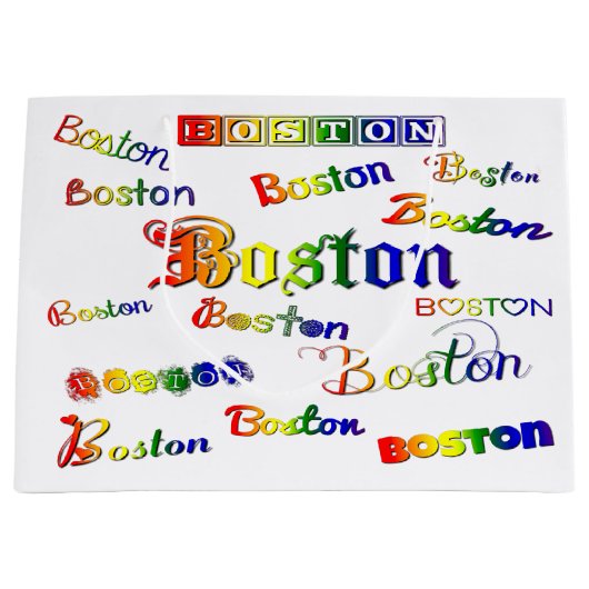 Boston Rainbow Fonts Groot Cadeauzakje (Voorkant)