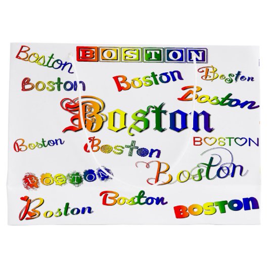 Boston Rainbow Fonts Groot Cadeauzakje (Achterkant)