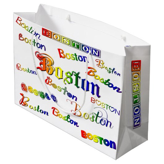 Boston Rainbow Fonts Groot Cadeauzakje (Achterkant Gekanteld)