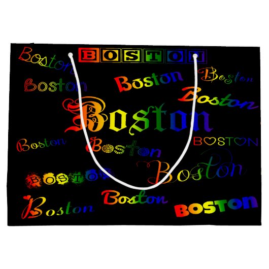 Boston Rainbow Fonts Groot Cadeauzakje (Achterkant)