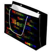 Boston Rainbow Fonts Groot Cadeauzakje (Voorkant Gekanteld)