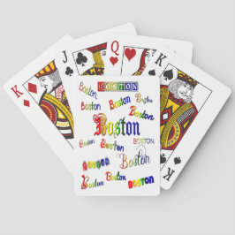 Boston Rainbow Fonts Pokerkaarten