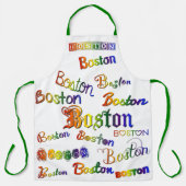 Boston Rainbow Fonts Schort (Voorkant)