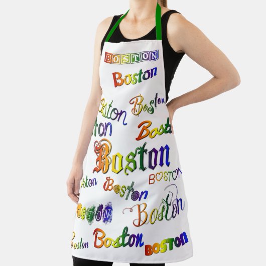 Boston Rainbow Fonts Schort (Insitu)