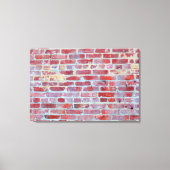 Boston Red Brick Wall Canvas Afdrukken (Voorkant)