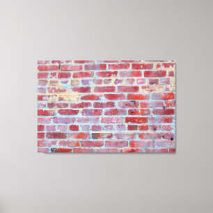 Boston Red Brick Wall Canvas Afdrukken