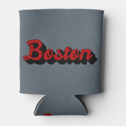 Boston Red en Black Blikjeskoeler (Voorkant)