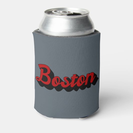 Boston Red en Black Blikjeskoeler (Blikje Achterkant)