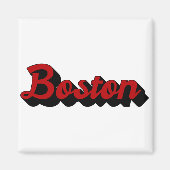 Boston Red en Black Magneet (Voorkant)