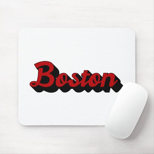 Boston Red en Black Muismat (Met muis)