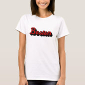 Boston Red en Black T-shirt (Voorkant)