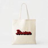 Boston Red en Black Tote Bag (Voorkant)