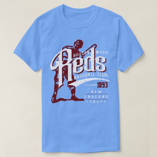 Boston Reds Honkbal T-shirt (Design voorkant)