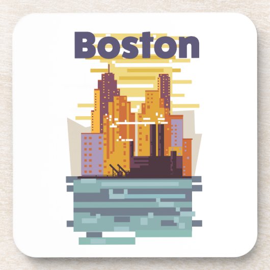 Boston Reisposter Bier Onderzetter (Voorkant)
