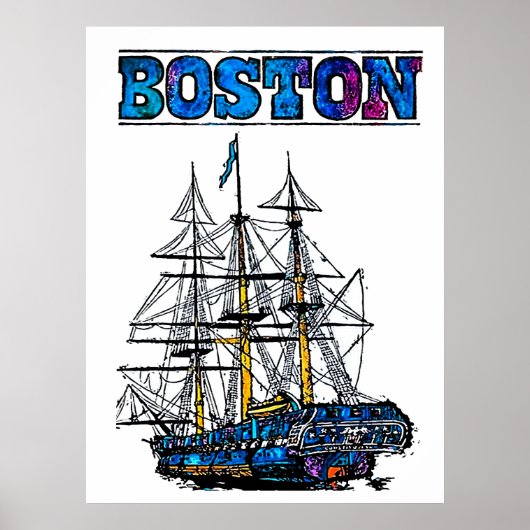 Boston reisposter poster (Voorkant)