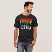 Boston  Retro Boston  Boston Massachusetts T-shirt (Voorkant volledig)