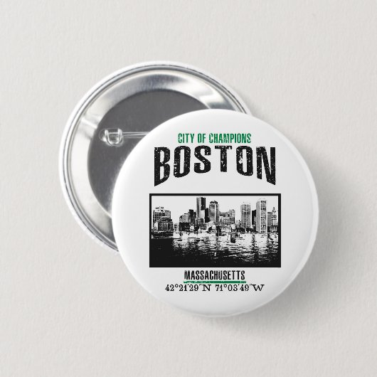Boston Ronde Button 5,7 Cm (Voorkant /achterkant)