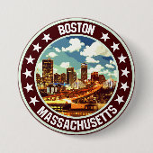 Boston Ronde Button 7,6 Cm (Voorkant)