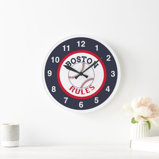 Boston Rules Baseball Clock Grote Klok (Huis)