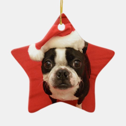 Boston Santa Star Ornament (Voorkant)