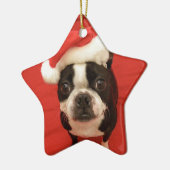 Boston Santa Star Ornament (Links)
