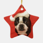 Boston Santa Star Ornament (Achterkant)