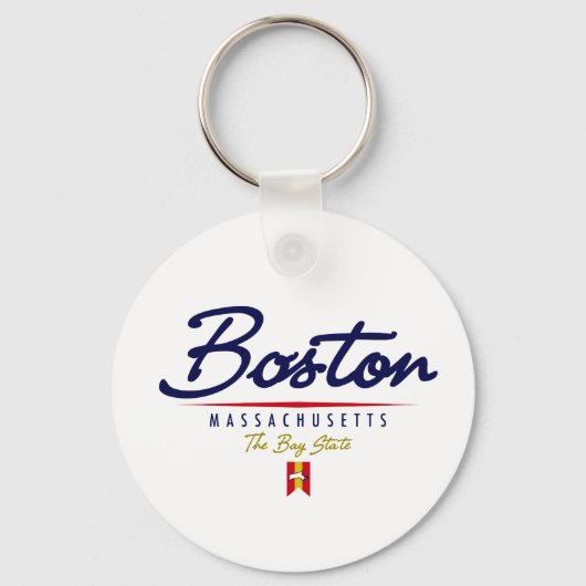 Boston Script Sleutelhanger (Voorkant)