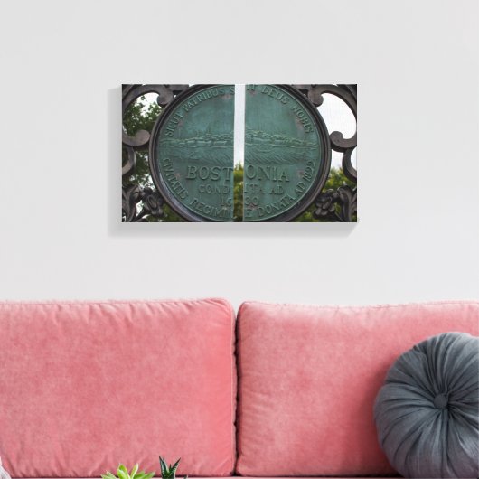 Boston Seal Canvas Afdruk (Insitu (Woonkamer))