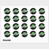 Boston Shamrock Ronde Sticker (Vel)
