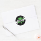 Boston Shamrock Ronde Sticker (Envelop)