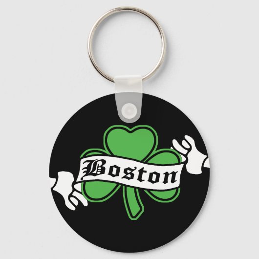 Boston Shamrock Sleutelhanger (Voorkant)