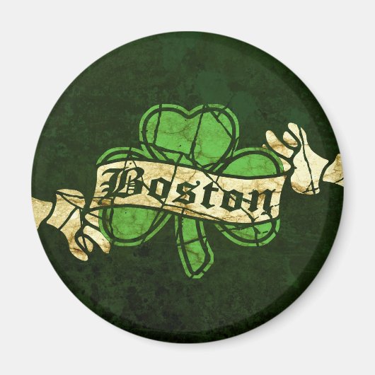 Boston Shamrock Style Magneet (Voorkant)