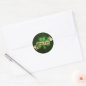 Boston Shamrock Style Ronde Sticker (Envelop)