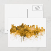 Boston silhouet briefkaart (Voorkant / Achterkant)