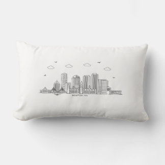 Boston silhouet kussen